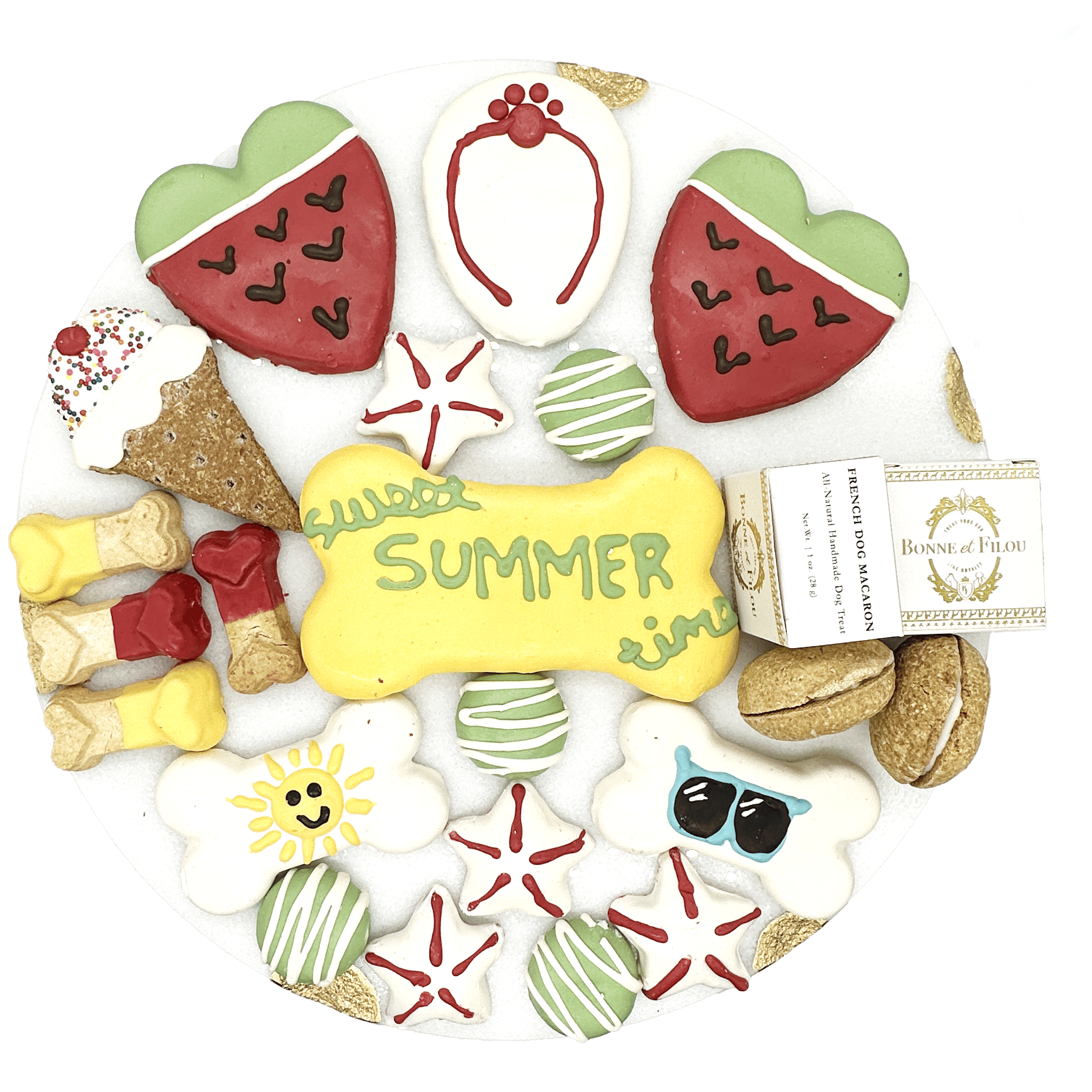 Summer Themed Dog Treats Gift Box