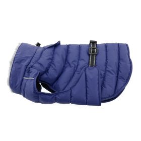 Alpine Extreme Weather Puffer Coat (Color: Navy Blue, size: X-Small)