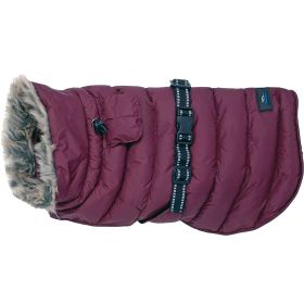 Alpine Extreme Weather Puffer Coat (Color: Burgundy, size: 5X-Large)
